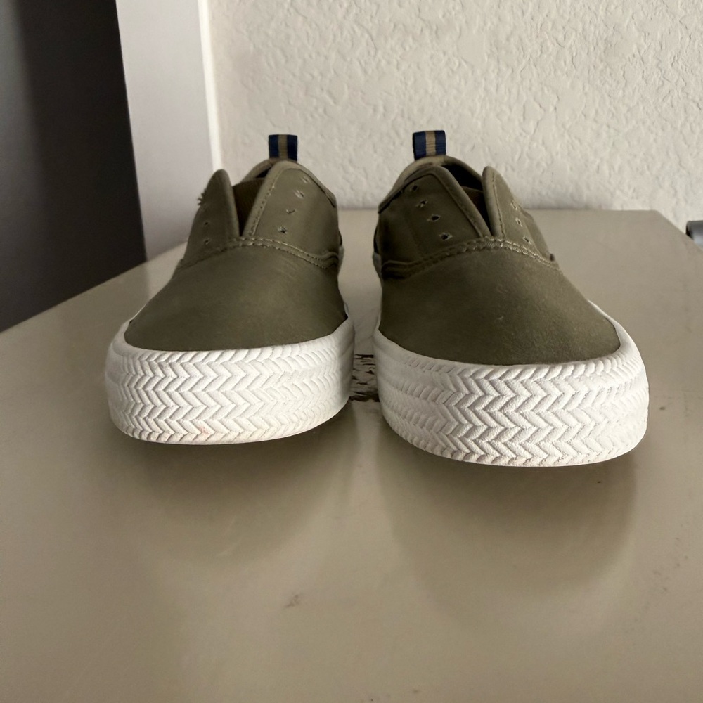 Sperry Olive Canvas Slip On Shoes - Picture 7 of 7